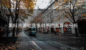 黑料资源和竞争对手的差异化分析
