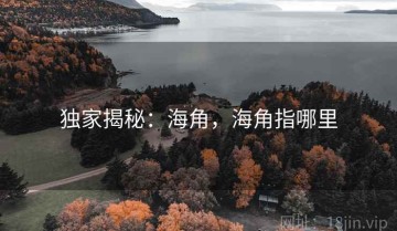 独家揭秘：海角，海角指哪里