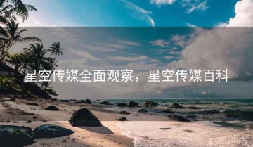 星空传媒全面观察，星空传媒百科