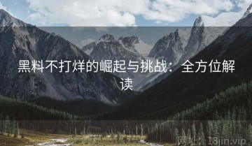 黑料不打烊的崛起与挑战：全方位解读