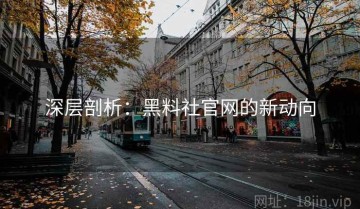 深层剖析：黑料社官网的新动向