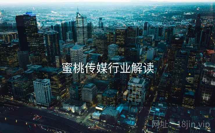 蜜桃传媒行业解读